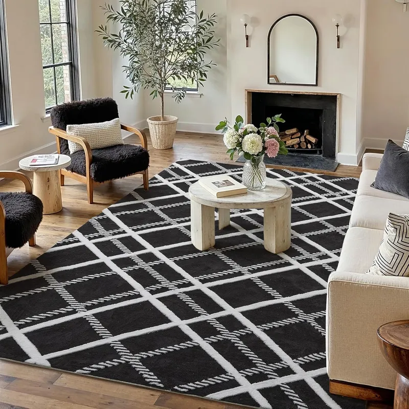 HUGEAR 8×10 Shag Area Rug