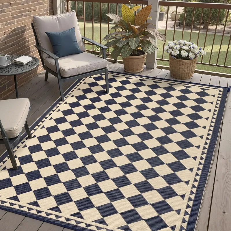 HUGEAR Outdoor Rug for Patios Clearance